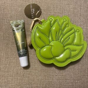 Disney’s Tiana keychain coin purse & Lipgloss Bundle